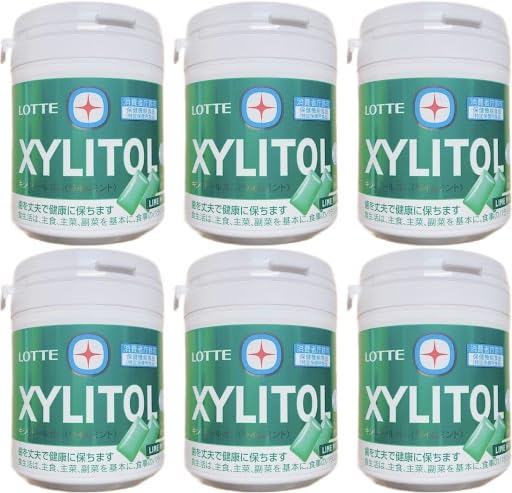 Amazon | キシリトールガム ボトルガム ライムミント 133g 6個セット